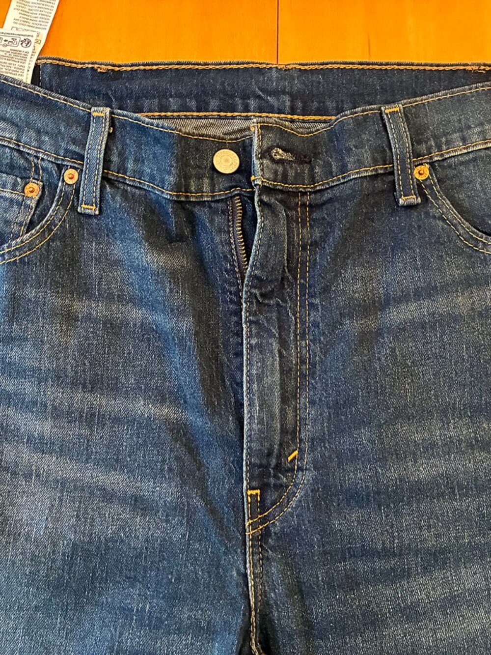 Levis 505 Regular Straight Leg Stretch Extra Room Mens Jeans 40 x 30